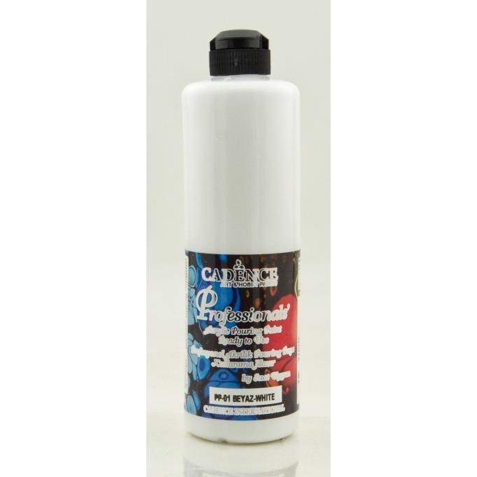 Cadence Profesyonel Hazır Pouring Boya PP01 Beyaz 500ml