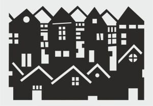 Diğer Karışık Desenler Stencil Şablon (21x30) S-183