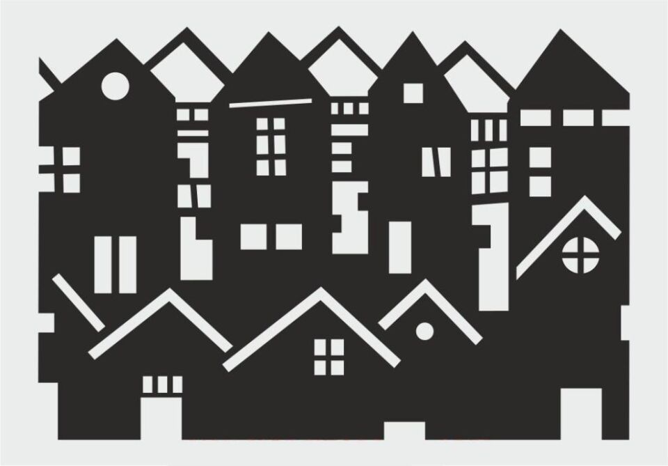 Diğer Karışık Desenler Stencil Şablon (21x30) S-183