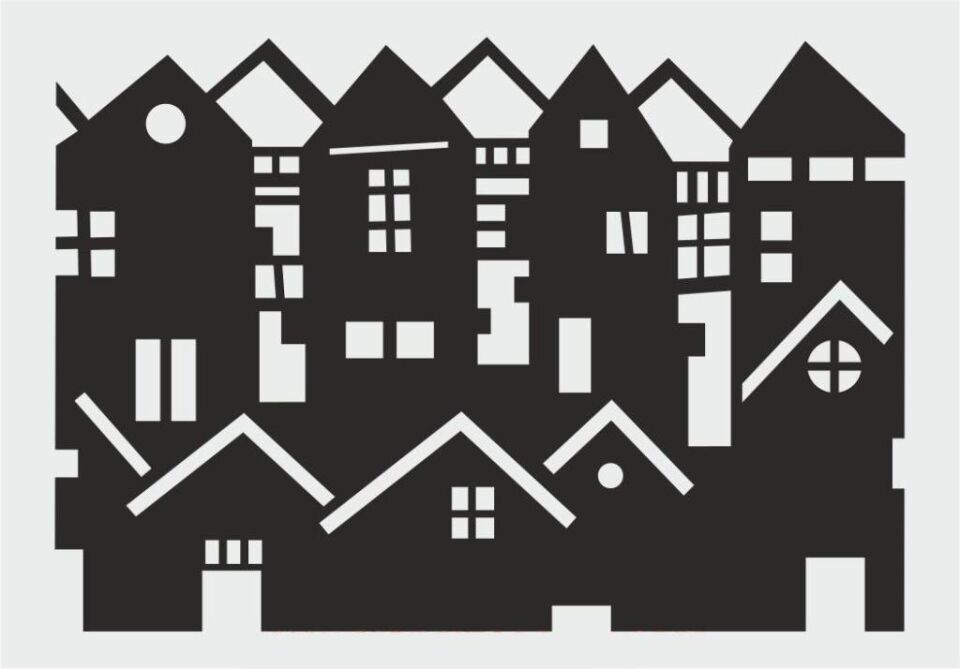 Diğer Karışık Desenler Stencil Şablon (21x30) S-183