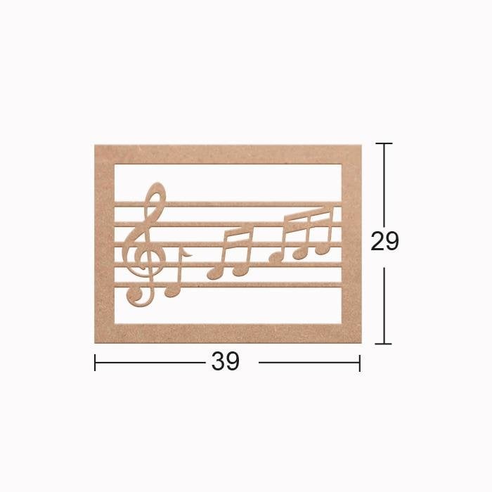 Ahşap Notalı Pano DS-053