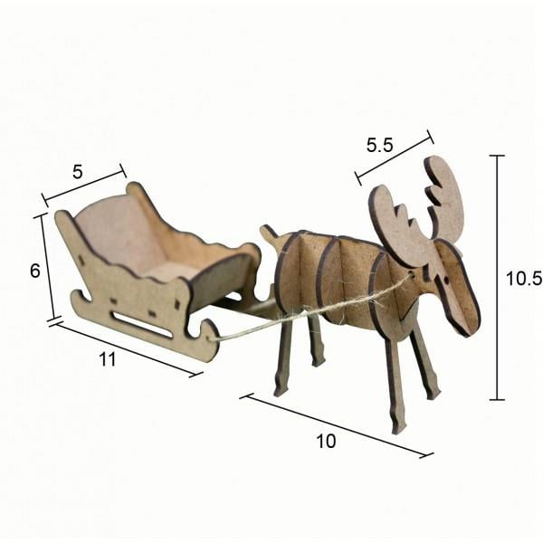 Ahşap Yılbaşı Süsü YB33