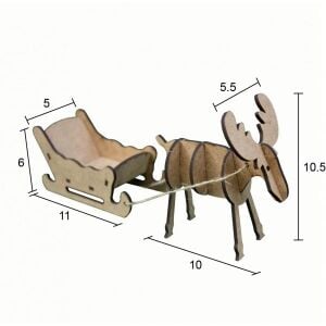Ahşap Yılbaşı Süsü YB33