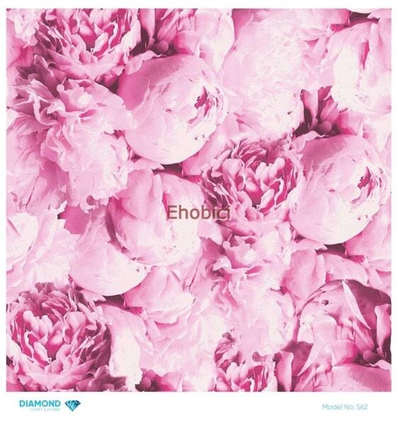 Diamond Pirinç Dekopaj Kağıdı - 562 - 30x30