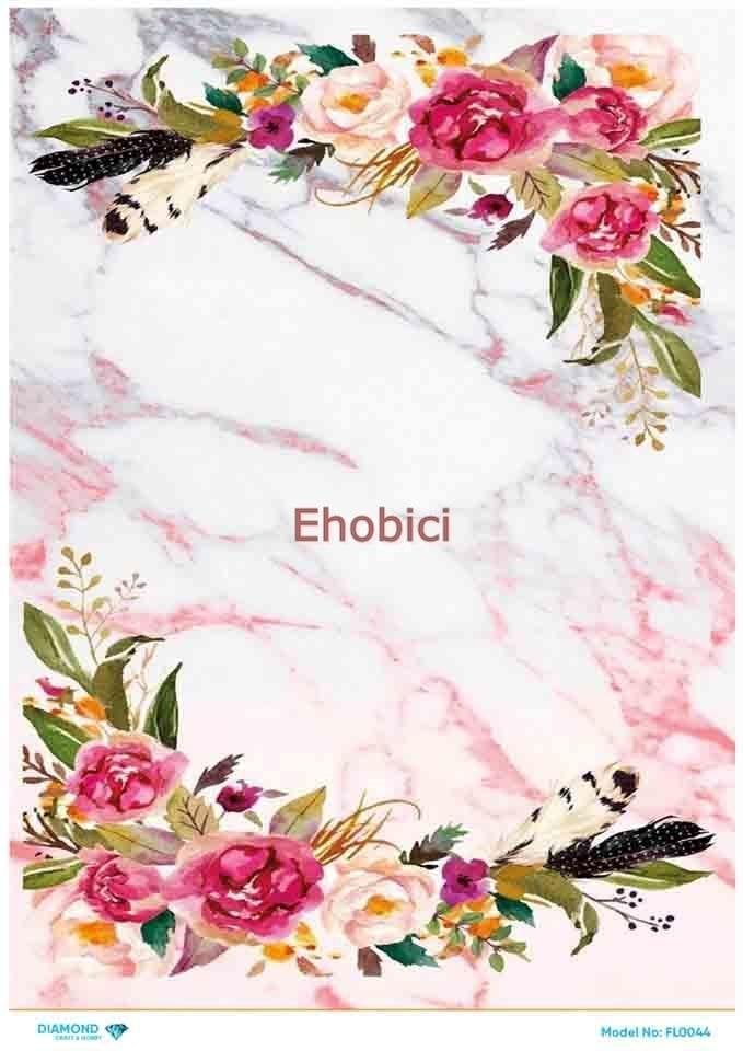 Diamond Pirinç Dekopaj Kağıdı - FL-044