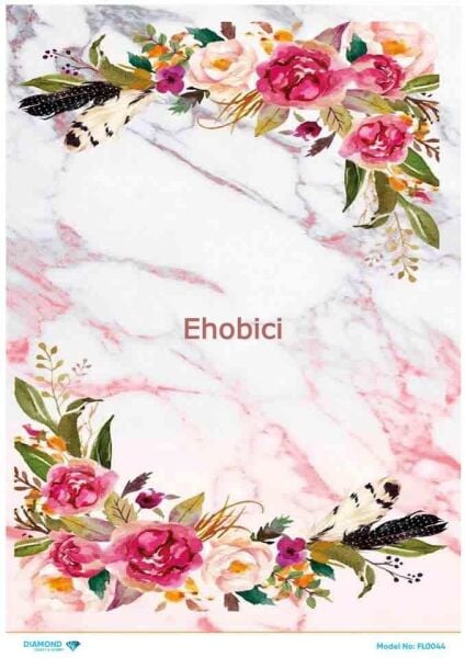 Diamond Pirinç Dekopaj Kağıdı - FL-044