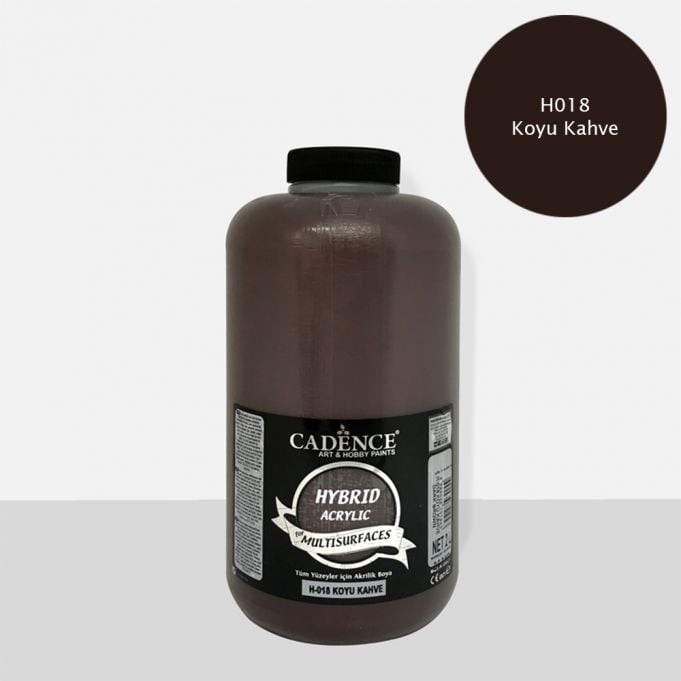 Cadence Hibrit Multisurface Boya 2000ml H-018 Koyu Kahve (3 Kg)
