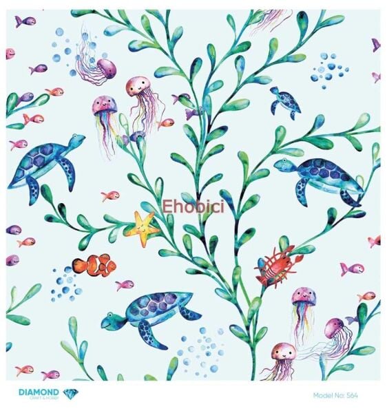 Diamond Pirinç Dekopaj Kağıdı - 564 - 30x30