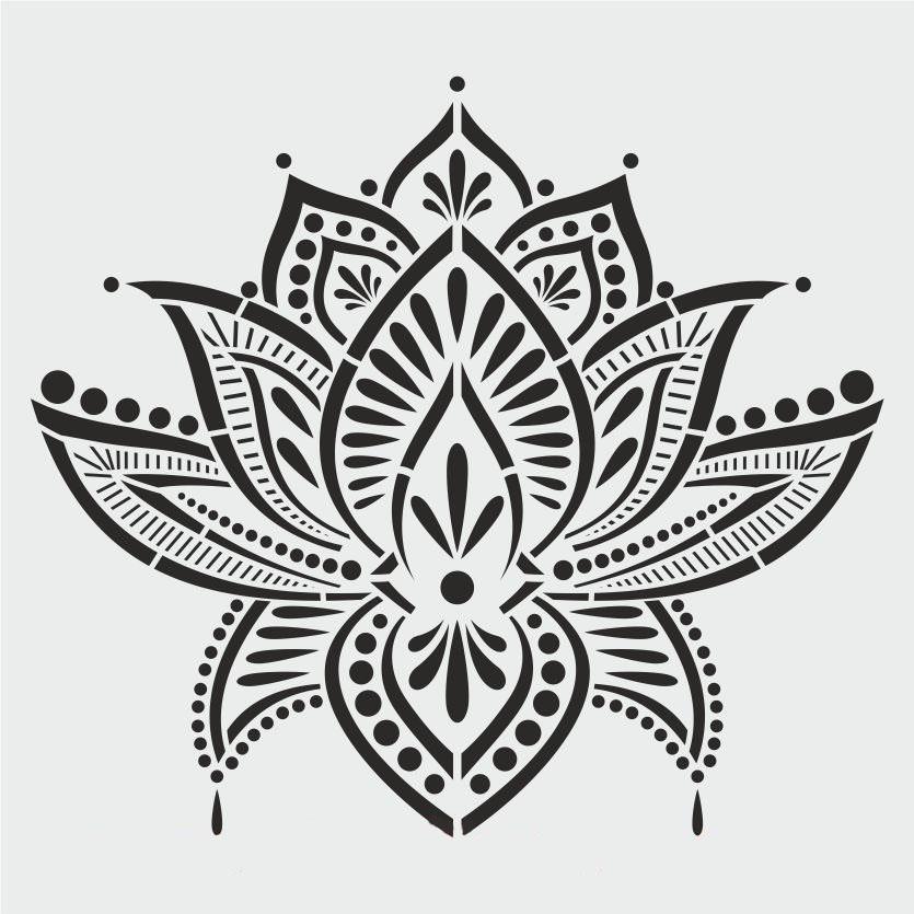 Diğer Karışık Desenler Stencil Şablon (25x25) S-193