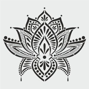 Diğer Karışık Desenler Stencil Şablon (25x25) S-193