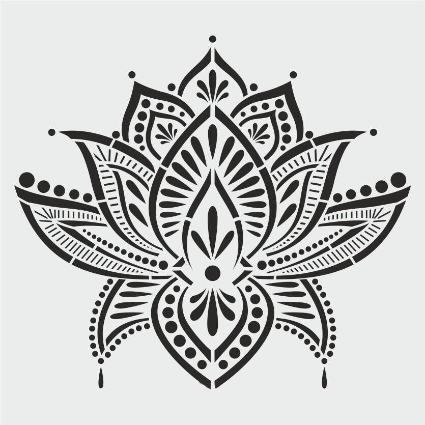 Diğer Karışık Desenler Stencil Şablon (25x25) S-193