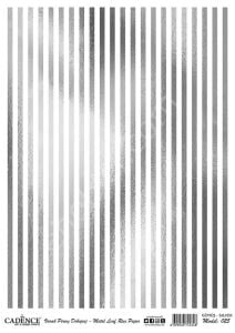 Cadence Gümüş Varak Pirinç Dekoapaj Kağıdı - Model 25