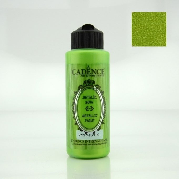 Cadence Metalik Boya - 219 Fıstık Yeşili 120ML