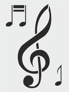 Diğer Karışık Desenler Stencil Şablon (21x30) S-197