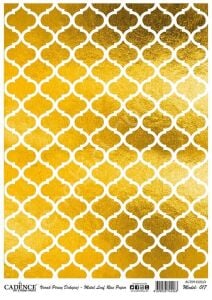 Cadence Altın Varak Pirinç Dekoapaj Kağıdı - Model 17