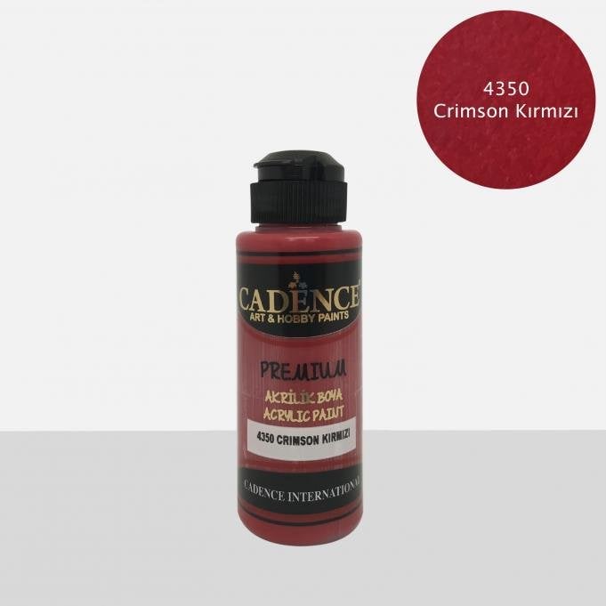 Cadence Akrilik Boya 500ML 4350 Crimson Kırmızı Ahşap Boyası