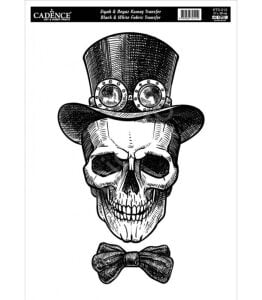 KTS-13 Siyah Beyaz  Cadence Kumaş Transfer 21x30cm