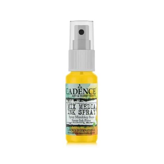 Cadence Mix Media Sprey Mürekkep Boya MM02 Sarı 25ml