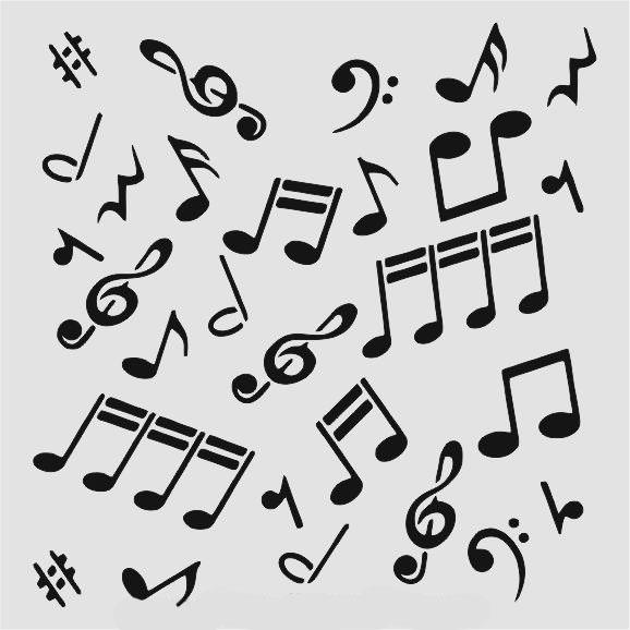 Diğer Karışık Desenler Stencil Şablon (25x25) S-201