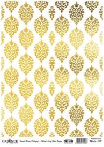 Cadence Altın Varak Pirinç Dekoapaj Kağıdı - Model 19
