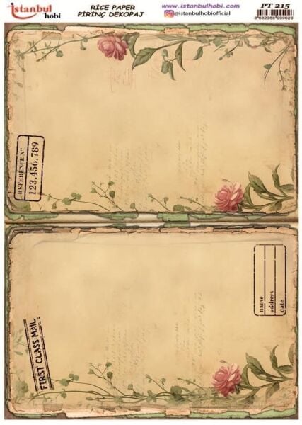Pirinç Dekopaj Kağıdı 30x42cm PT-215