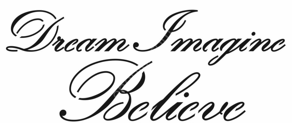 Yazı Desenler Stencil Şablon (15x30) YZ-238