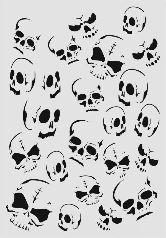 Diğer Karışık Desenler Stencil Şablon (21x30) S-207