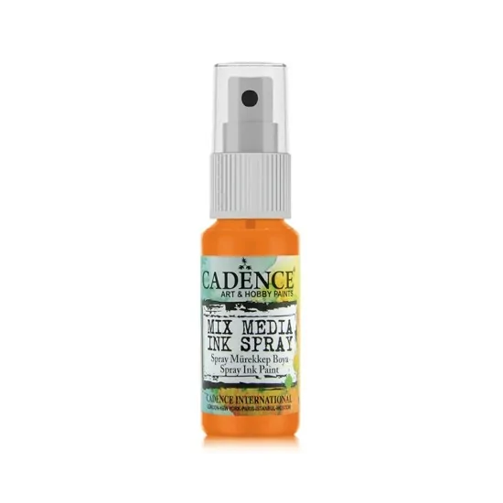 Cadence Mix Media Sprey Mürekkep Boya MM04 Turuncu 25ml