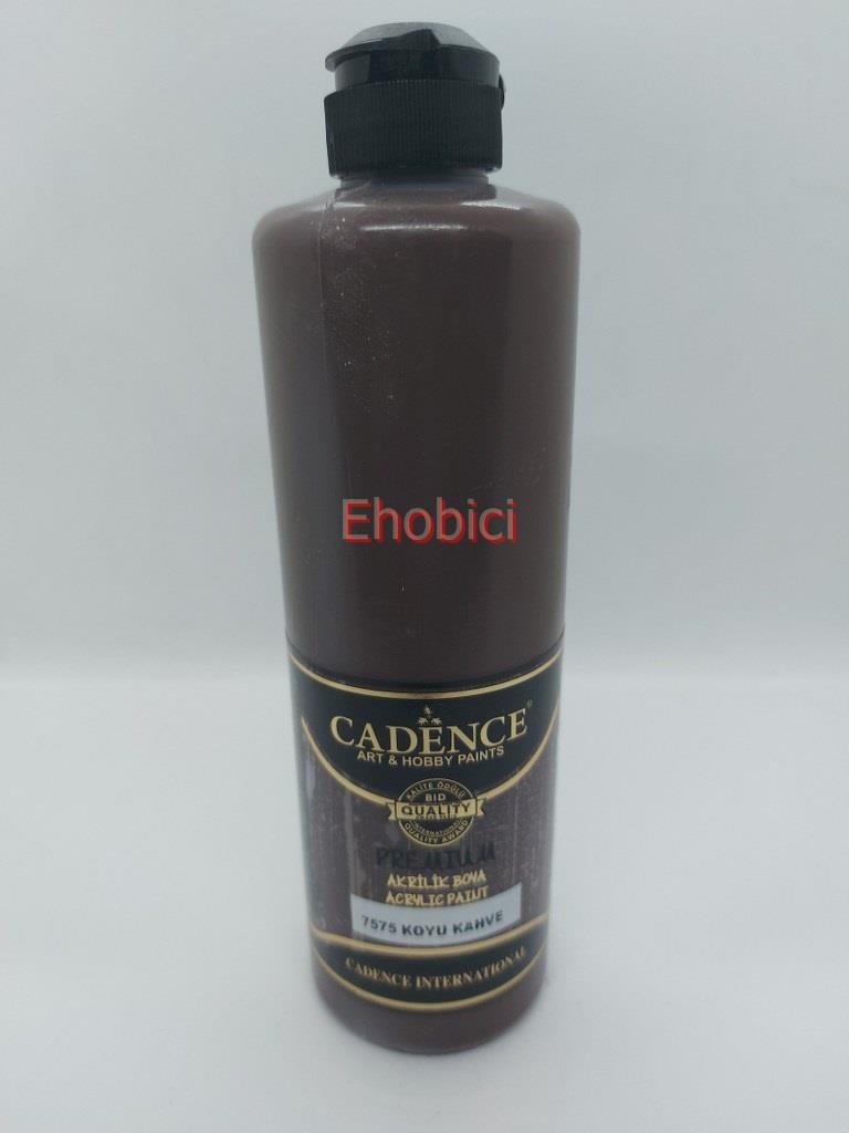 Cadence Akrilik Boya 500ML 7575 Koyu Kahve Ahşap Boyası
