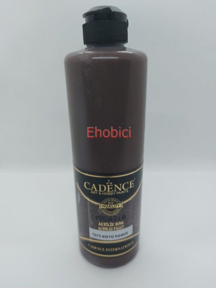 Cadence Akrilik Boya 500ML 7575 Koyu Kahve Ahşap Boyası