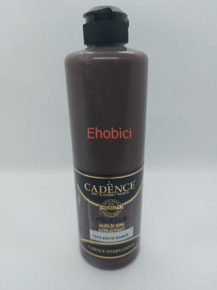 Cadence Akrilik Boya 500ML 7575 Koyu Kahve Ahşap Boyası