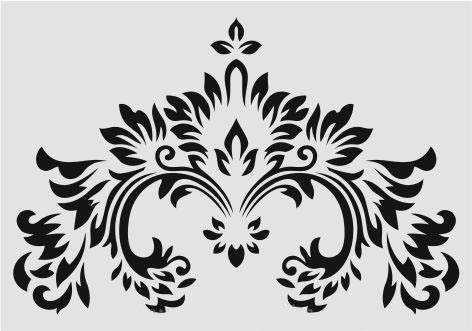 Diğer Karışık Desenler Stencil Şablon (25x35) S-214