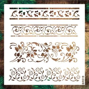 Duvar Dekor Stencil Şablon (50x50) BR-019