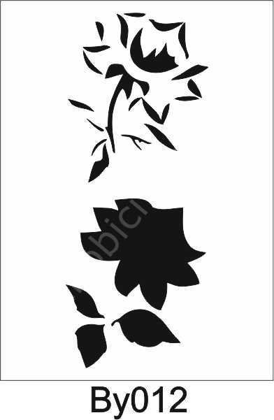 Boyutlu Desen Stencil Şablon (15x30) BY-012
