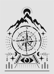 Diğer Karışık Desenler Stencil Şablon (21x30) S-227