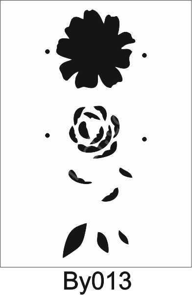 Boyutlu Desen Stencil Şablon (15x30) BY-013