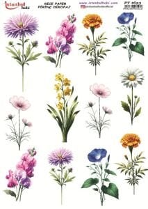 Pirinç Dekopaj Kağıdı 30x42cm PT-1653