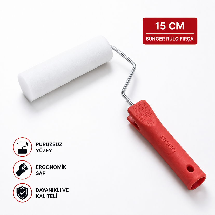 Sünger Rulo Fırça 15CM