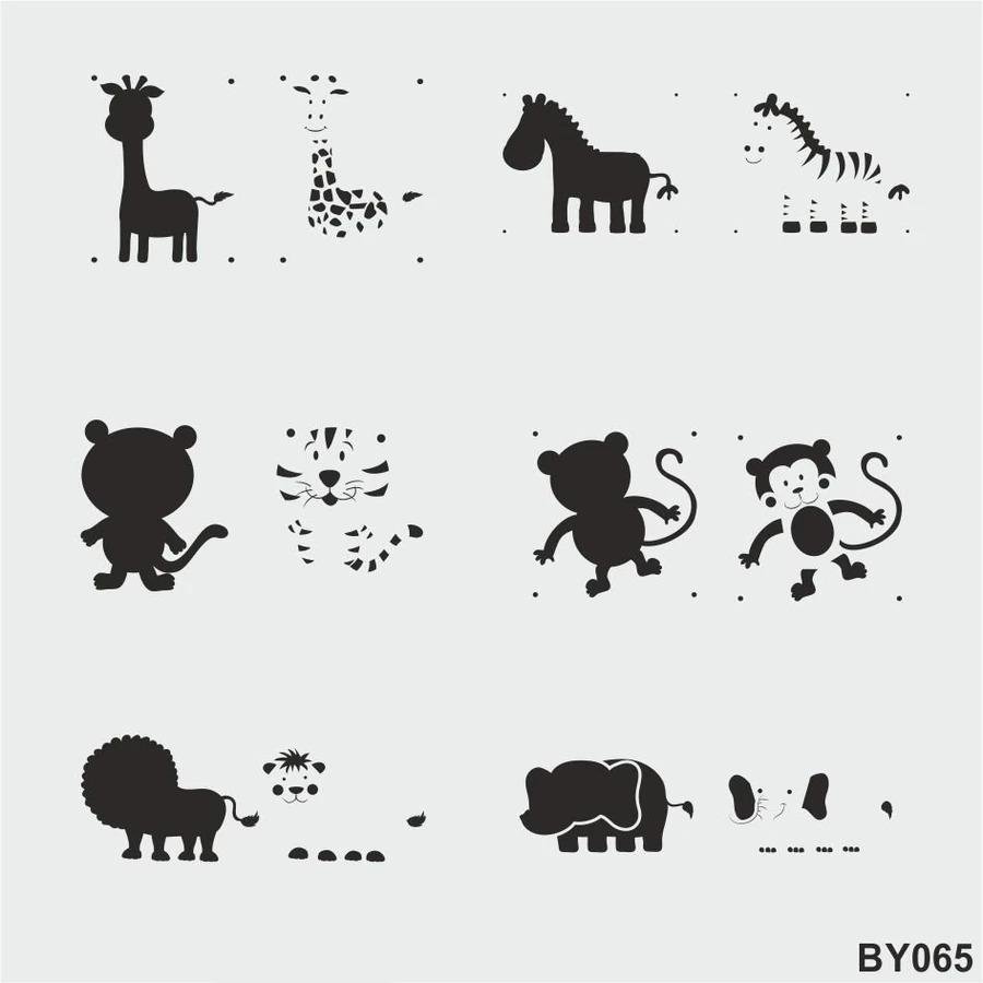 Boyutlu Desen Stencil Şablon (25x25) BY-065