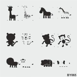 Boyutlu Desen Stencil Şablon (25x25) BY-065