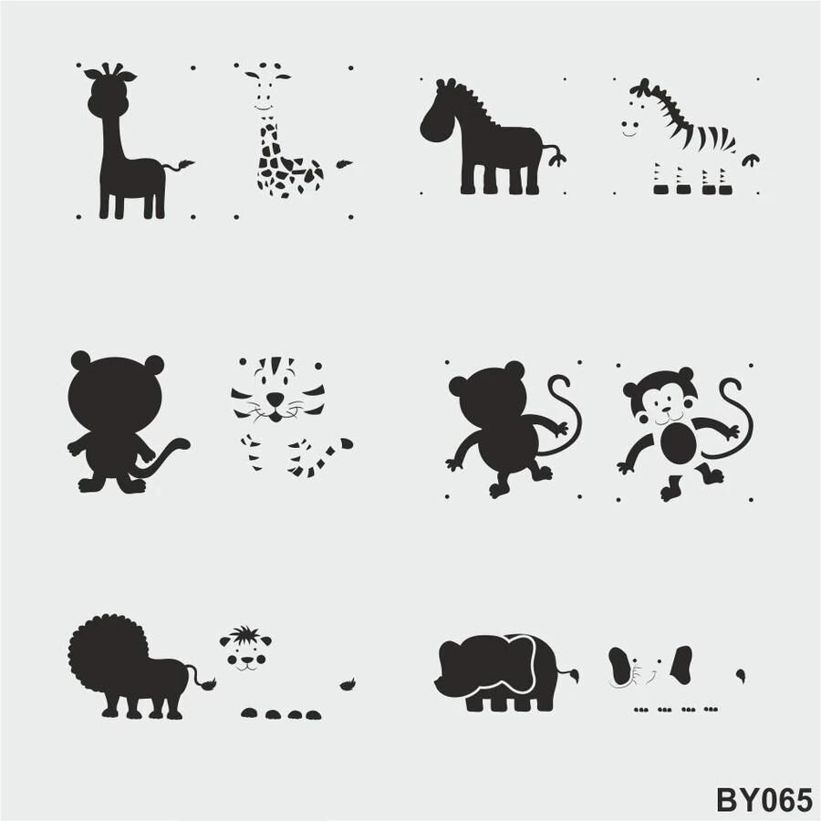 Boyutlu Desen Stencil Şablon (25x25) BY-065