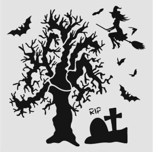 Diğer Karışık Desenler Stencil Şablon (25x25) S-229