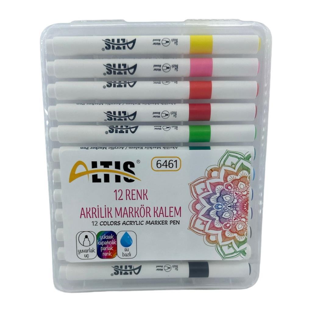 Akrilik Markör Kalemi 12 Renk
