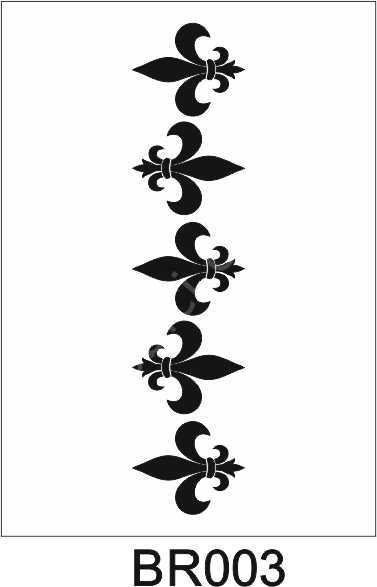 Border Desen Stencil Şablon (10x25) BR-003