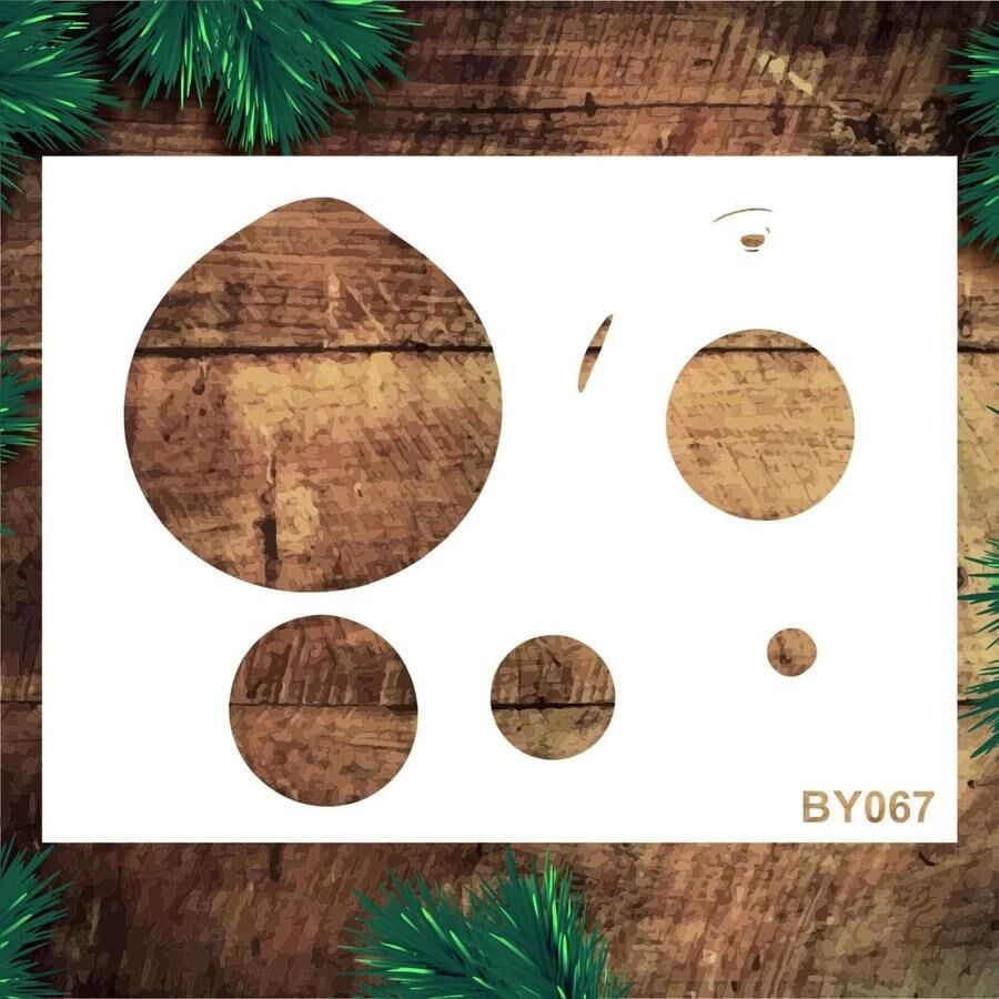 Boyutlu Desen Stencil Şablon (25x35) BY-067