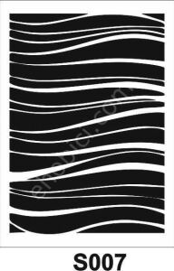Diğer Karışık Desenler Stencil Şablon (15x20) S-007