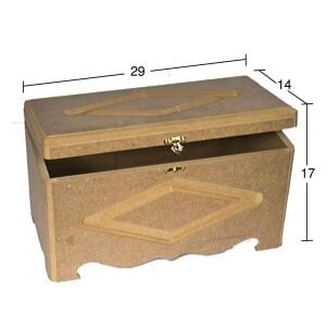 Baklava Dilimli Ahşap Kutu 29x14 KU291