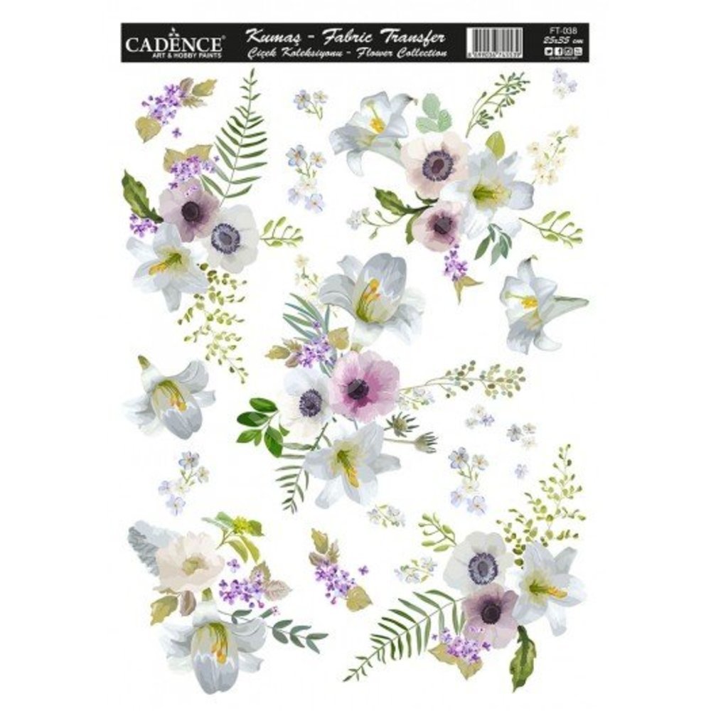 KT-38 Cadence Kumaş Transfer 25x35cm