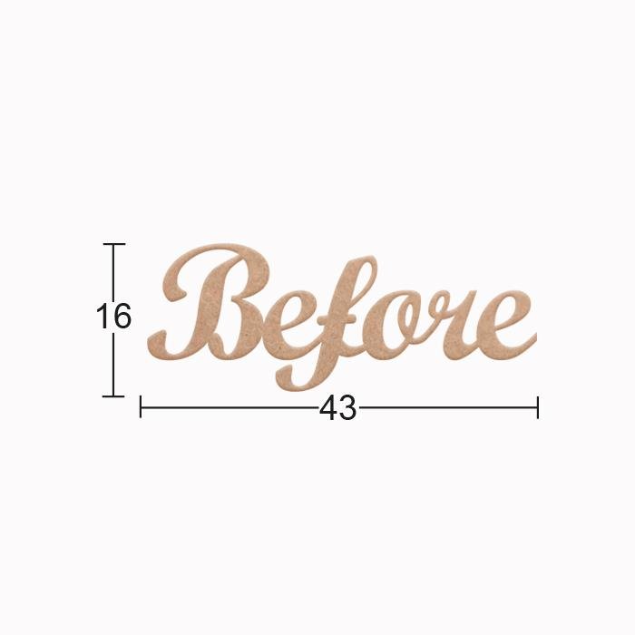 Ahşap Before Yazısı DS-113