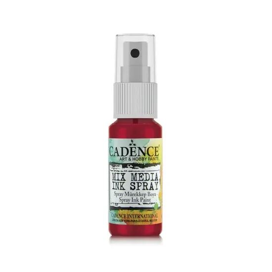 Cadence Mix Media Sprey Mürekkep Boya MM16 Kırmızı 25ml